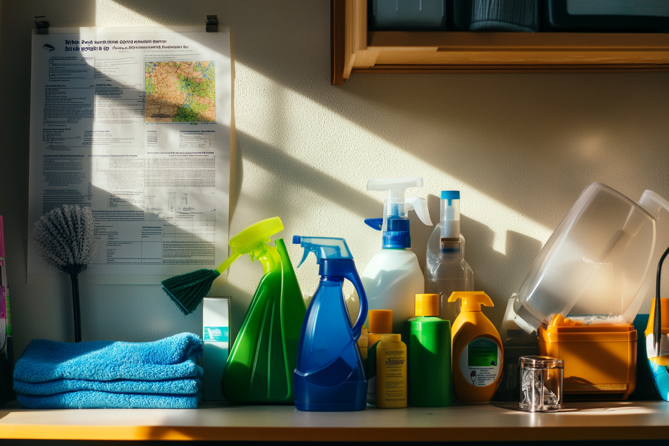 Organized Cleaning Supplies for Florida Entrepreneurs | MaidProfit