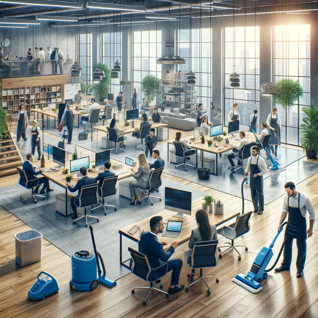 The rise of co-working spaces introduces a new dynamic to cleaning services