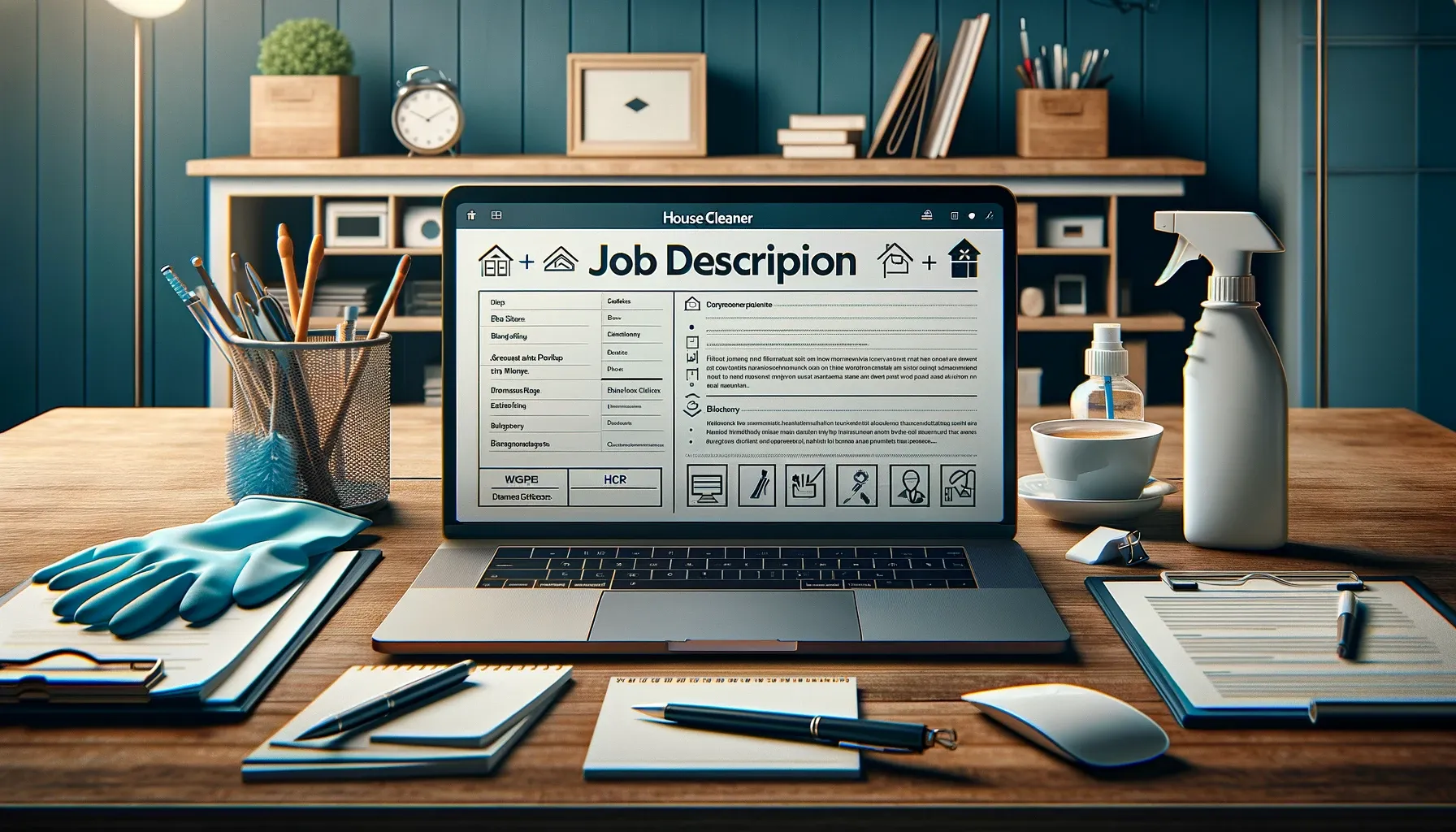 House Cleaner Job Description Template