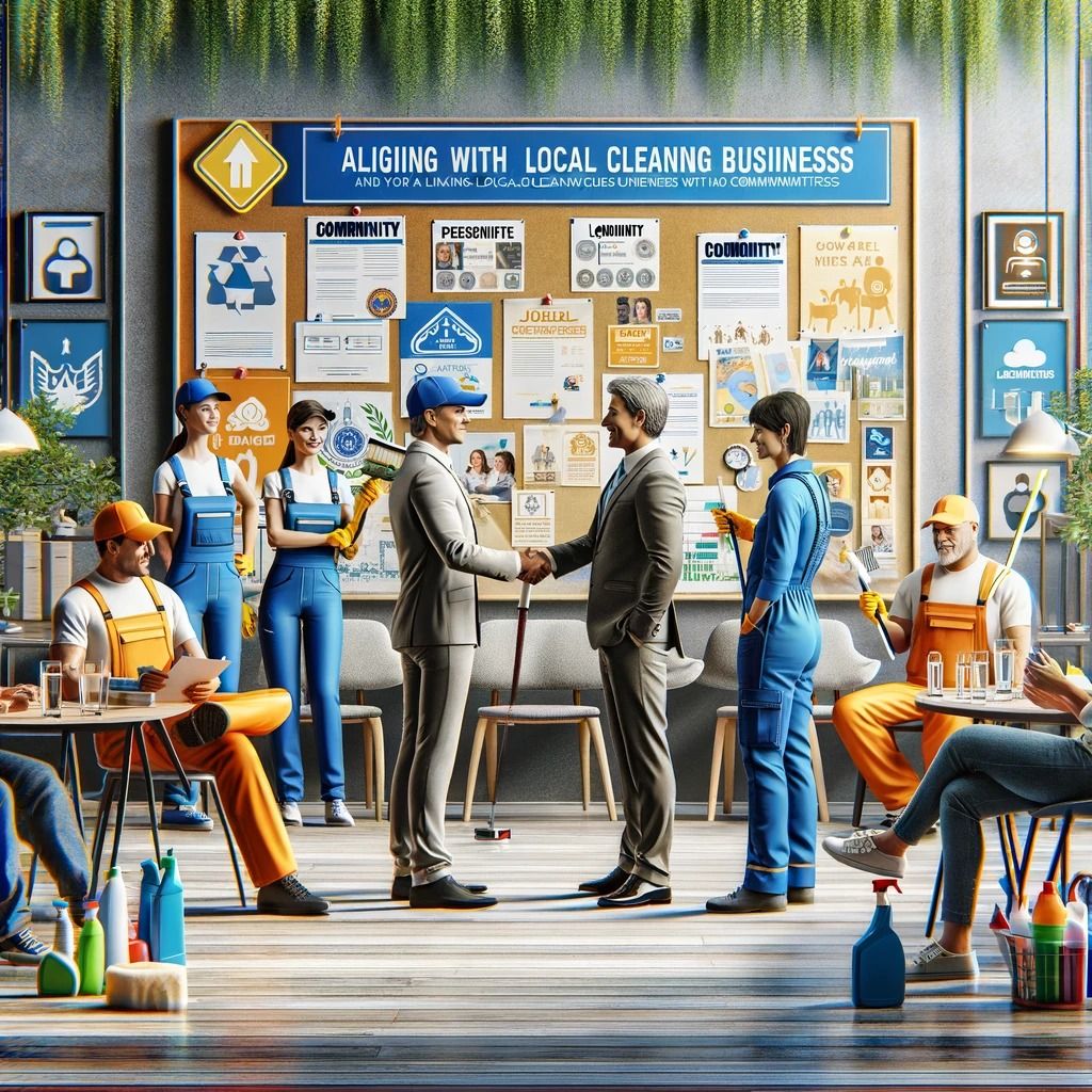 Aligning with cleaning local businesses and community organizations