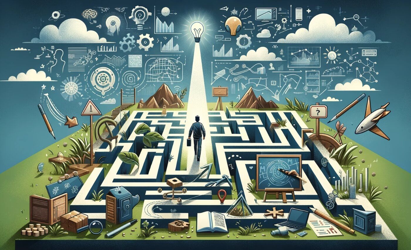  a Person Navigating a Maze, Adjusting to Different Settings, or Engaging in Creative Problem Solving